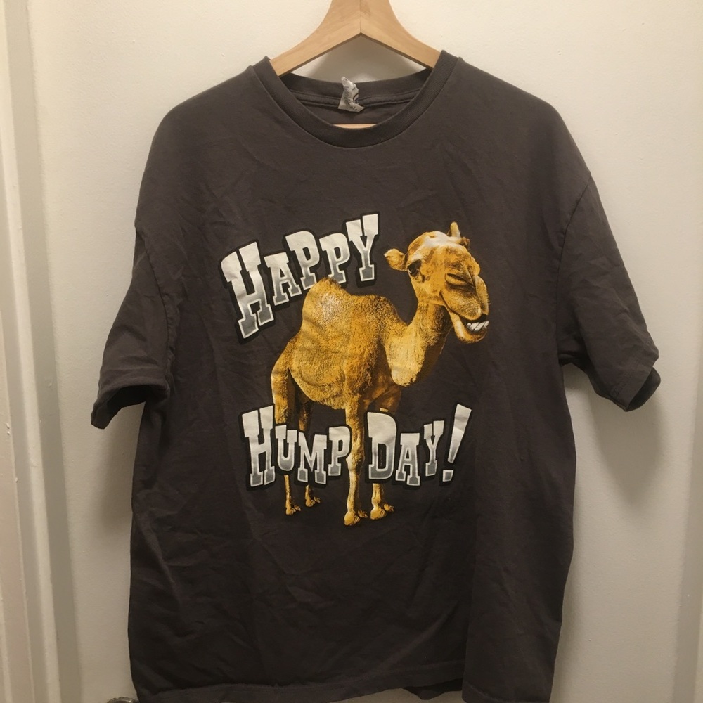 Happy Hump Day camel t-shirt mens XL